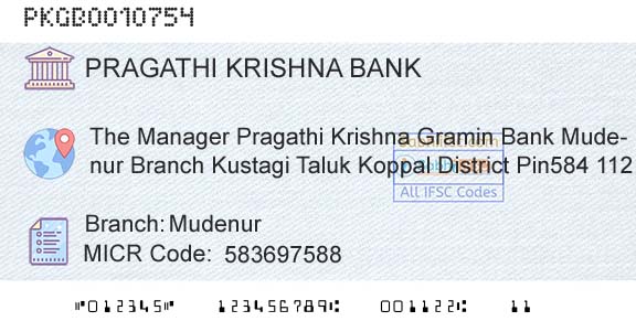 Karnataka Gramin Bank MudenurBranch 