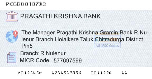 Karnataka Gramin Bank R NulenurBranch 