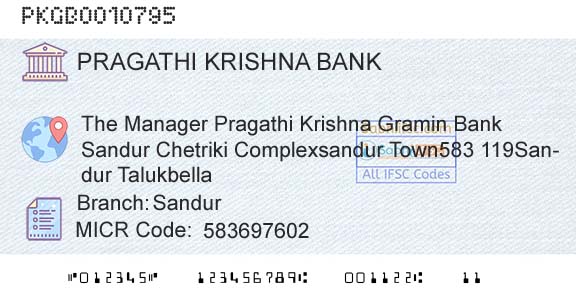 Karnataka Gramin Bank SandurBranch 