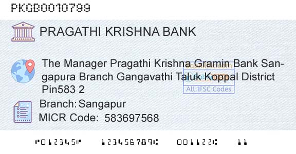 Karnataka Gramin Bank SangapurBranch 