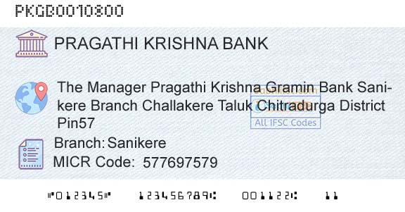 Karnataka Gramin Bank SanikereBranch 