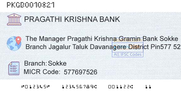 Karnataka Gramin Bank SokkeBranch 