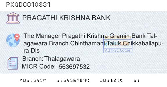 Karnataka Gramin Bank ThalagawaraBranch 