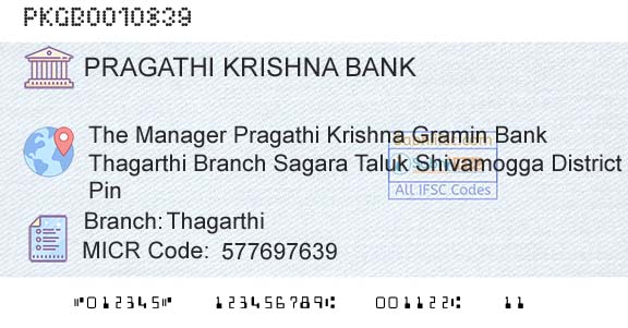 Karnataka Gramin Bank ThagarthiBranch 