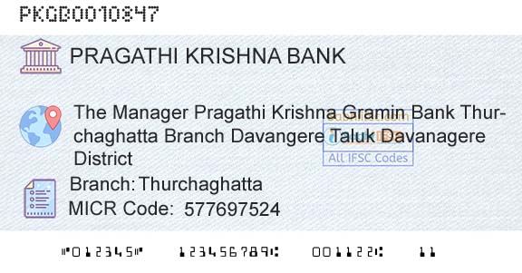 Karnataka Gramin Bank ThurchaghattaBranch 