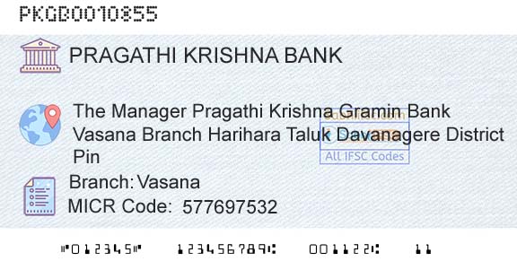 Karnataka Gramin Bank VasanaBranch 