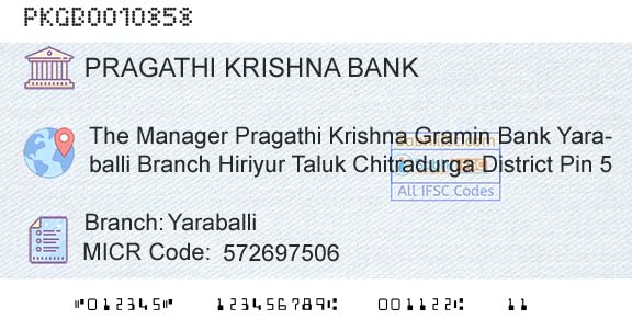 Karnataka Gramin Bank YaraballiBranch 