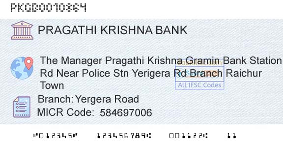 Karnataka Gramin Bank Yergera RoadBranch 