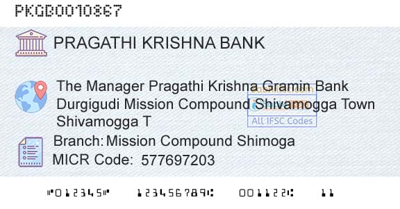 Karnataka Gramin Bank Mission Compound ShimogaBranch 