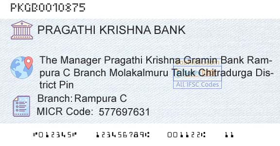 Karnataka Gramin Bank Rampura CBranch 