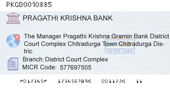 Karnataka Gramin Bank District Court ComplexBranch 