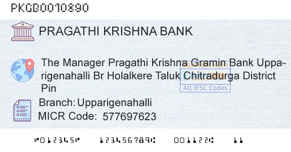Karnataka Gramin Bank UpparigenahalliBranch 