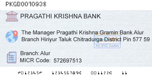 Karnataka Gramin Bank AlurBranch 