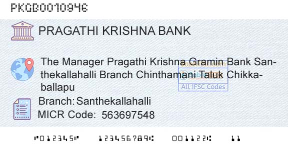 Karnataka Gramin Bank SanthekallahalliBranch 