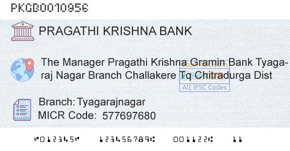 Karnataka Gramin Bank TyagarajnagarBranch 