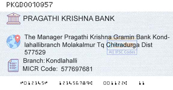 Karnataka Gramin Bank KondlahalliBranch 
