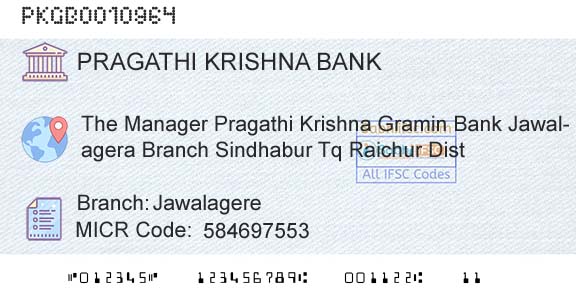 Karnataka Gramin Bank JawalagereBranch 