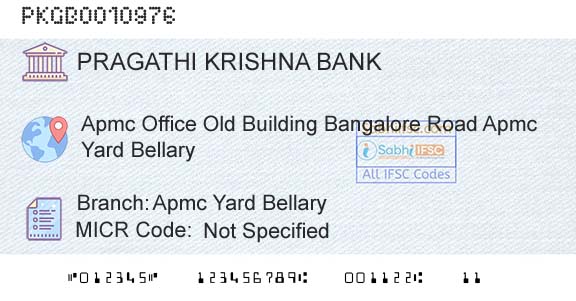 Karnataka Gramin Bank Apmc Yard BellaryBranch 