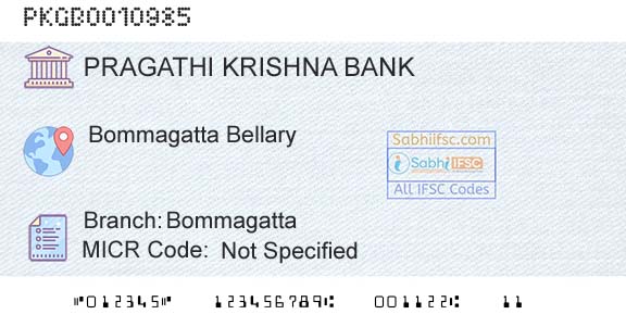 Karnataka Gramin Bank BommagattaBranch 
