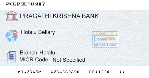 Karnataka Gramin Bank HolaluBranch 