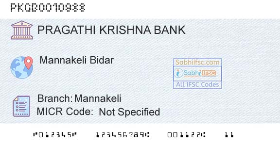 Karnataka Gramin Bank MannakeliBranch 