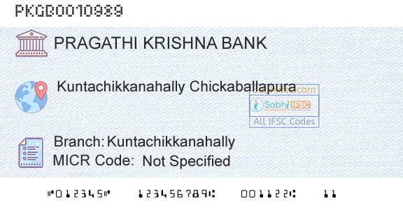 Karnataka Gramin Bank KuntachikkanahallyBranch 