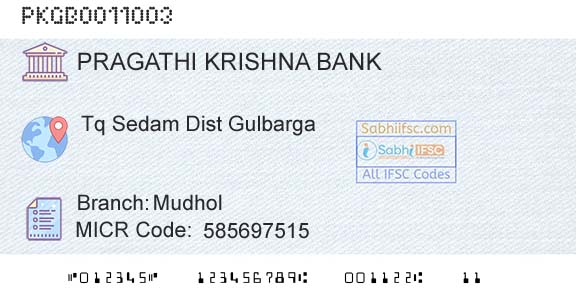 Karnataka Gramin Bank MudholBranch 