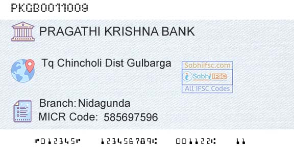 Karnataka Gramin Bank NidagundaBranch 