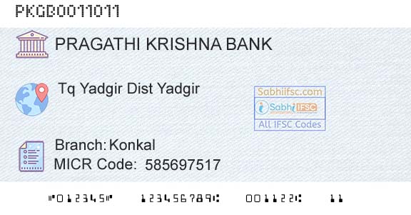 Karnataka Gramin Bank KonkalBranch 