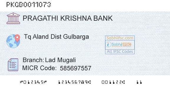 Karnataka Gramin Bank Lad MugaliBranch 
