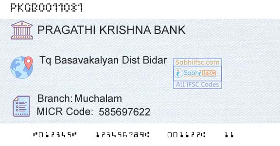 Karnataka Gramin Bank MuchalamBranch 