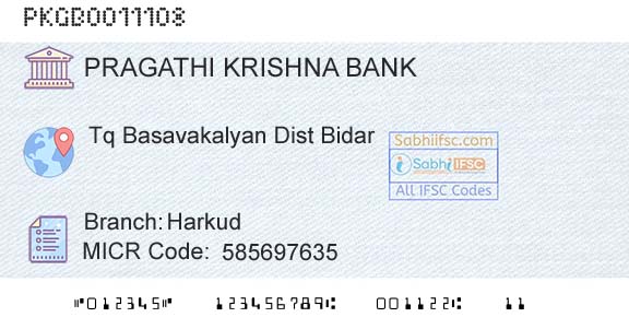 Karnataka Gramin Bank HarkudBranch 