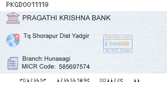 Karnataka Gramin Bank HunasagiBranch 