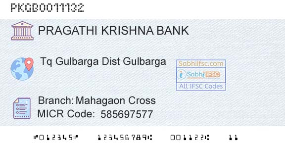 Karnataka Gramin Bank Mahagaon CrossBranch 