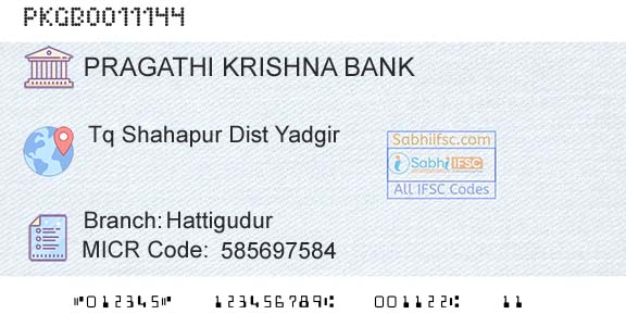 Karnataka Gramin Bank HattigudurBranch 