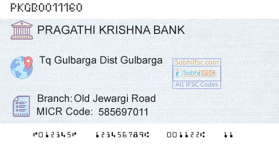 Karnataka Gramin Bank Old Jewargi RoadBranch 