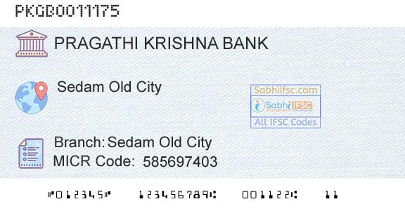 Karnataka Gramin Bank Sedam Old CityBranch 