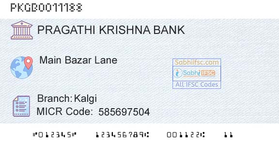 Karnataka Gramin Bank KalgiBranch 