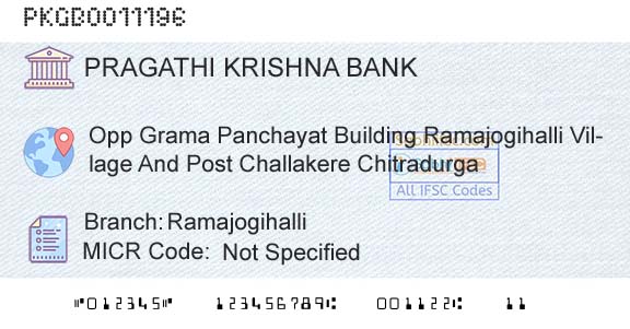 Karnataka Gramin Bank RamajogihalliBranch 