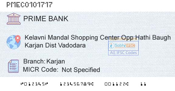 Prime Cooperative Bank Limited KarjanBranch 