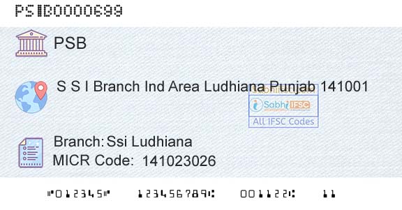 Punjab And Sind Bank Ssi LudhianaBranch 
