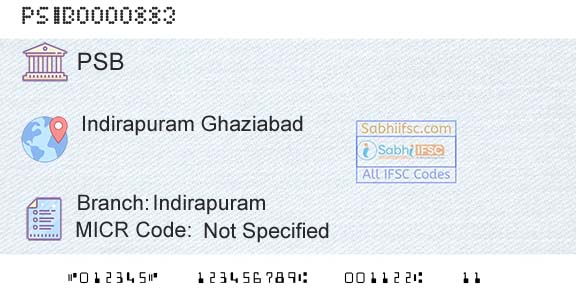 Punjab And Sind Bank IndirapuramBranch 