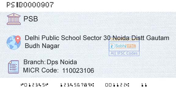 Punjab And Sind Bank Dps NoidaBranch 