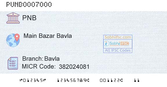 Punjab National Bank BavlaBranch 