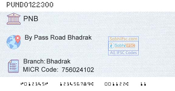 Punjab National Bank BhadrakBranch 