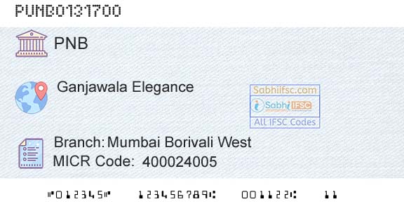 Punjab National Bank Mumbai Borivali WestBranch 