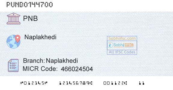 Punjab National Bank NaplakhediBranch 