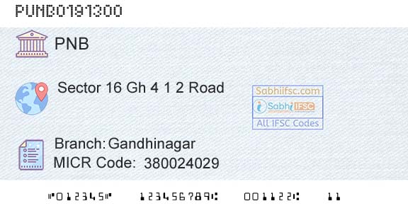 Punjab National Bank GandhinagarBranch 