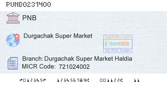 Punjab National Bank Durgachak Super Market Haldia Branch 