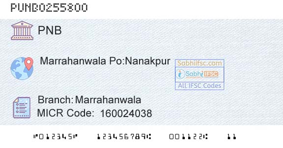 Punjab National Bank MarrahanwalaBranch 
